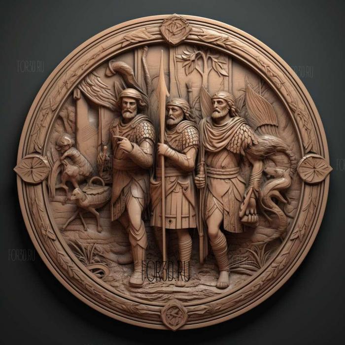 Heroes 4 stl model for CNC